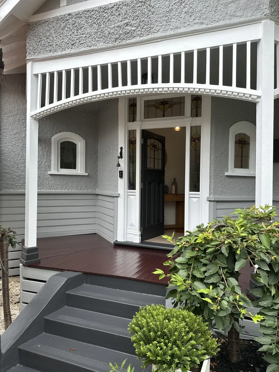 Victorian terrace exterior painting Melbourne — finished result